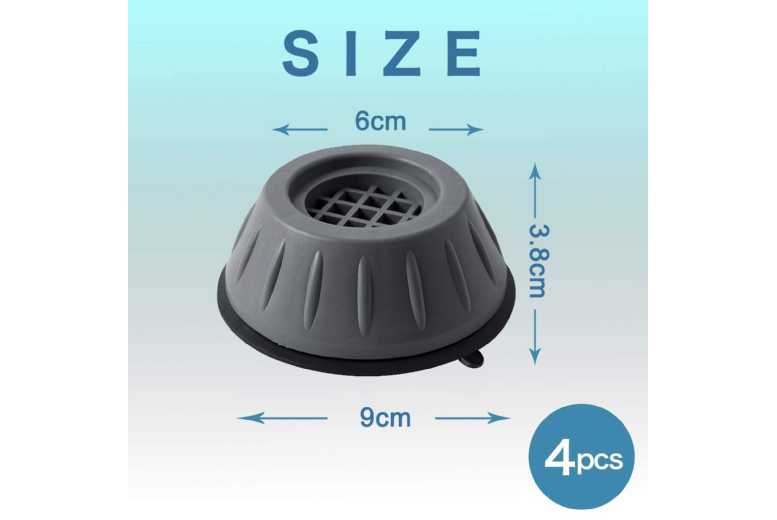 8-Pack Non-Slip Washing Machine Feet Pads | Wowcher