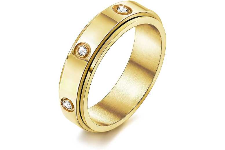 Swivel Fitness Tracker Ring – Smart Health Monitor, Sleep & Step Counter, Sleek Waterproof Design | Wowcher