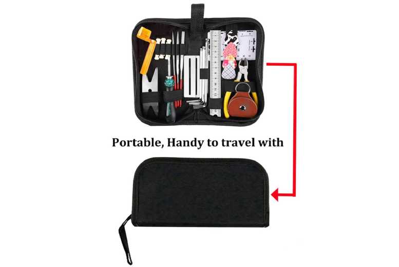 26-Piece Guitar Cleaning & Maintenance Tool Kit – All-in-One Repair Set | Wowcher