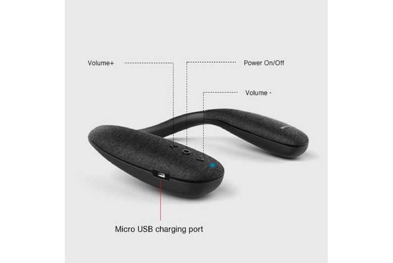 Wireless Bluetooth Neckband Speaker – Portable Wearable Audio | Wowcher Wireless Bluetooth Neckband Speaker – Portable Wearable Audio | Wowcher