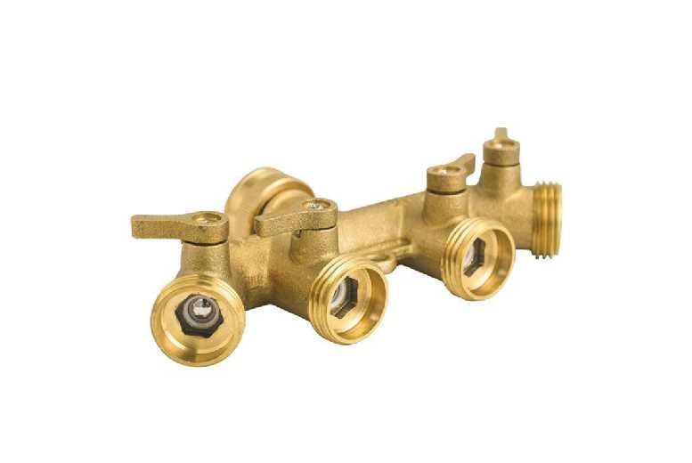 Heavy-Duty 4-Way Brass Hose Splitter for Garden Taps – Precision Flow Control, Weatherproof, 3/4″ Fittings | Wowcher Heavy-Duty 4-Way Brass Hose Splitter for Garden Taps – Precision Flow Control, Weatherproof, 3/4″ Fittings | Wowcher