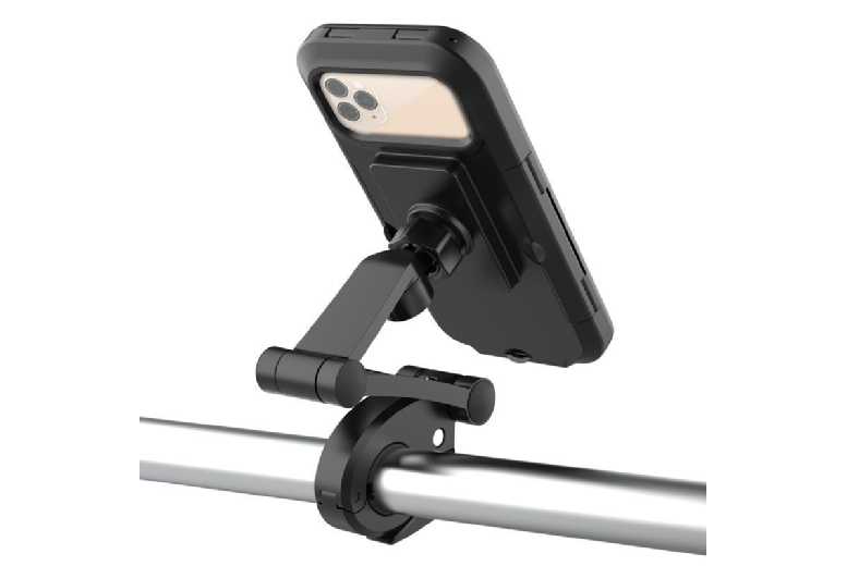Waterproof Bike Phone Mount with Touchscreen for iPhone & Samsung – Universal, Adjustable, TPU Case | Wowcher