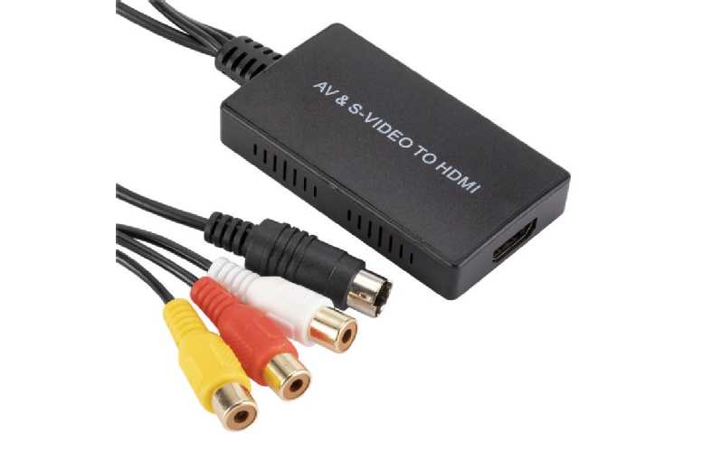 AV to HDMI Home Cinema Converter – 1080P Upscaler, Plug & Play, Universal Compatibility | Wowcher