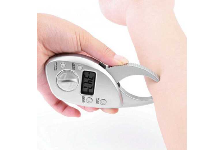 Digital Skinfold Caliper Body Fat Tester – Fitness Tracker & Body Fat Monitor | Wowcher