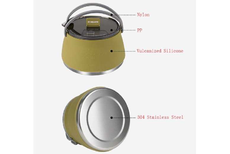 Collapsible Silicone Camping Kettle – 1000ml, Portable, Foldable, Stainless Steel Outdoor Gear | Wowcher Collapsible Silicone Camping Kettle – 1000ml, Portable, Foldable, Stainless Steel Outdoor Gear | Wowcher