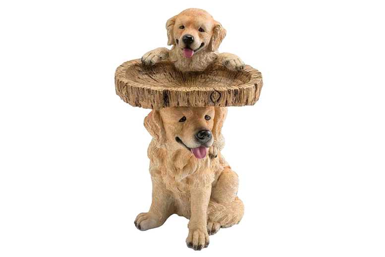 Weather-Resistant Polyresin Bird Bath Feeder – Wildlife-Friendly Garden Decor | Wowcher