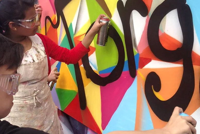 2-Hour Outdoor Graffiti Art Class with Personalised Take-Home Poster for Ages 6+ at Zap Graffiti Arts, Liverpool | Wowcher