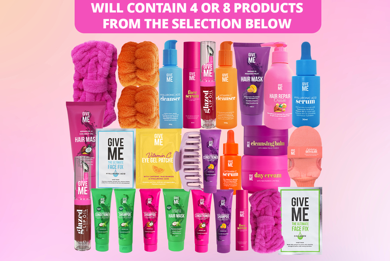 Give Me Cosmetics 4PC/8PC Mega Beauty Gift Bundle – Worth up to £78*! | Wowcher