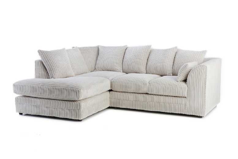 Michigan Modern Fabric Corner Sofa – 4-Seater, Left or Right Hand Facing, 6 Colours | Wowcher Michigan Modern Fabric Corner Sofa – 4-Seater, Left or Right Hand Facing, 6 Colours | Wowcher