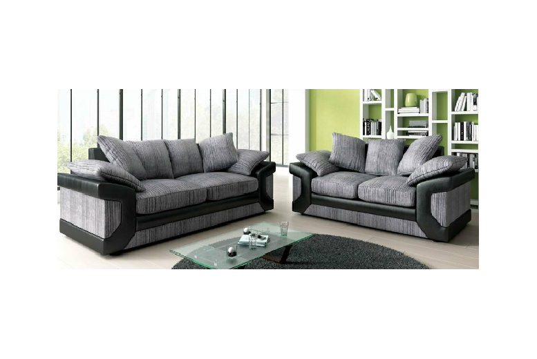 Amara 3+2 Seater Fabric Sofa Set – Modern Living Room Suite | Wowcher