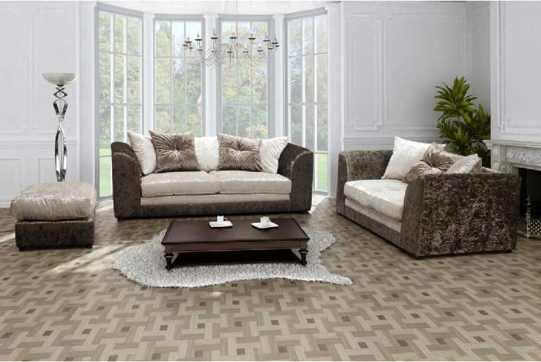 Argent Bella Crushed Velvet 2-Seater Sofa – Modern Velvet, Compact, Plush Comfort | Wowcher Argent Bella Crushed Velvet 2-Seater Sofa – Modern Velvet, Compact, Plush Comfort | Wowcher