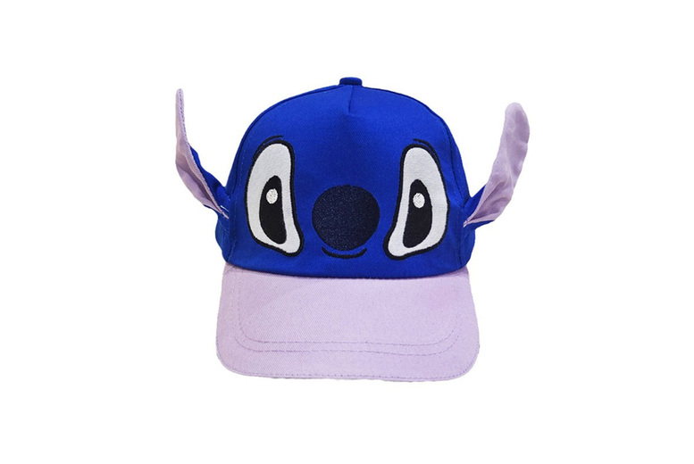 Kids Stitch 3D Ears Sun Hat – Soft Polyester, Adjustable, Ages 2-8 | Wowcher
