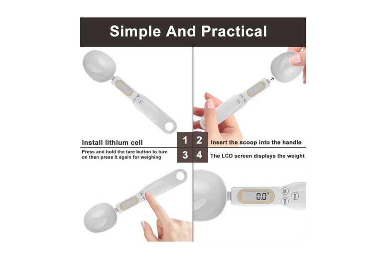 Mini Spoon Scale – Precise LCD Digital Measuring Tool for Kitchen | Wowcher