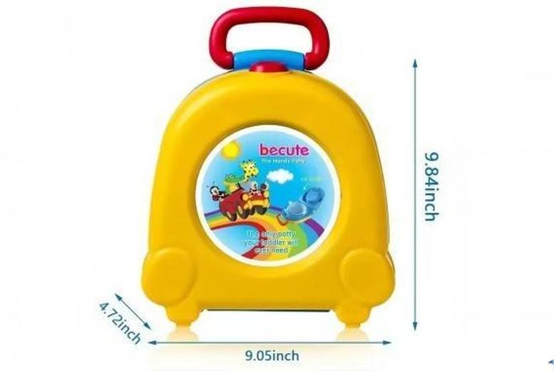 Cartoon Potty Training Seat with Ergonomic, Foldable Design for Kids | Wowcher