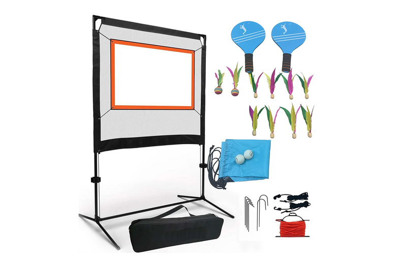 SwishUp Hybrid Paddle Sport Set – Great for Pickleball, Badminton, Table Tennis!