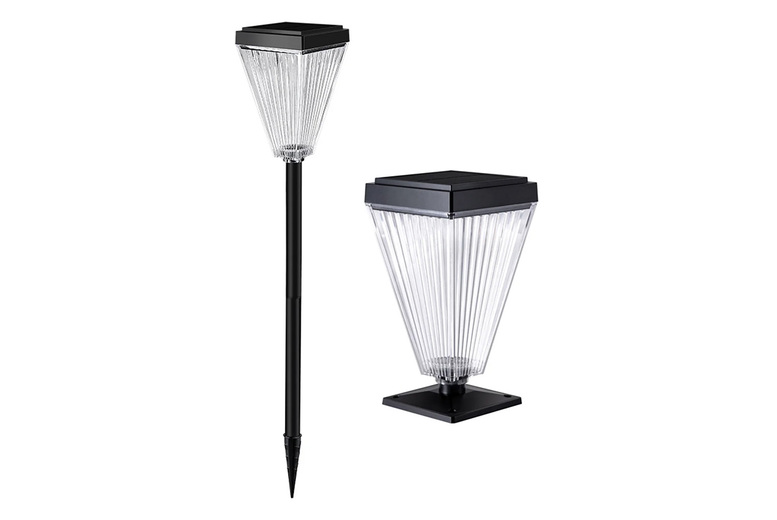 Solar LED Garden Path Light – 3 Colour Modes, IP65 Waterproof, Easy Install | Wowcher