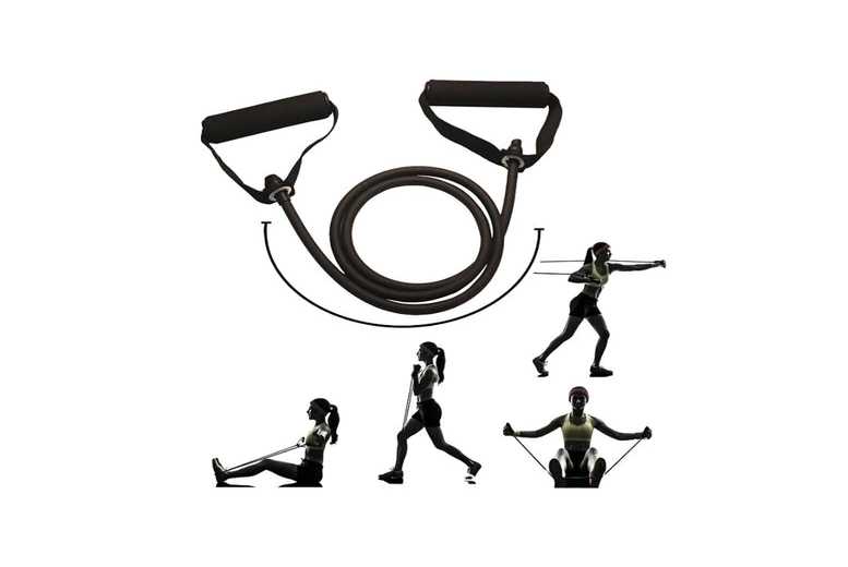 Fitness Resistance Band – 30lbs Muscle Training, Portable Home Workout Equipment | Wowcher