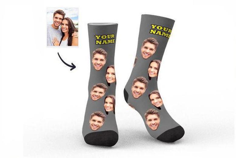 Design Handcrafted Socks with Your Own Photo and Custom Text | Wowcher