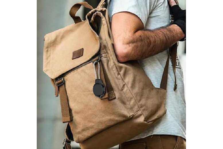 Water-Resistant AirTag Key Lock Case with Wire Cable | Wowcher