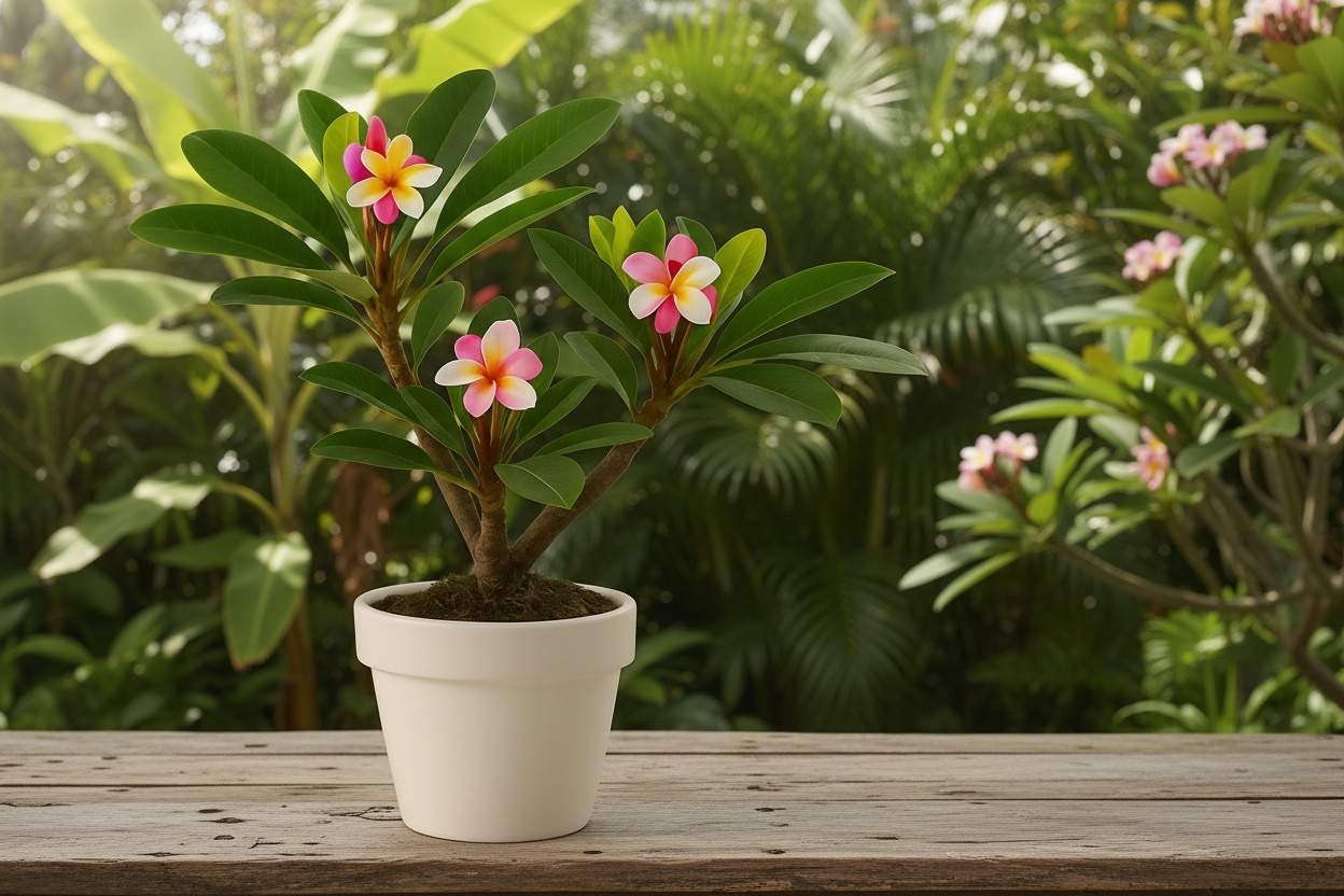 Frangipani (Plumeria rubra) Flowering Tropical Shrub – 45-55cm in 17cm Pot | Wowcher