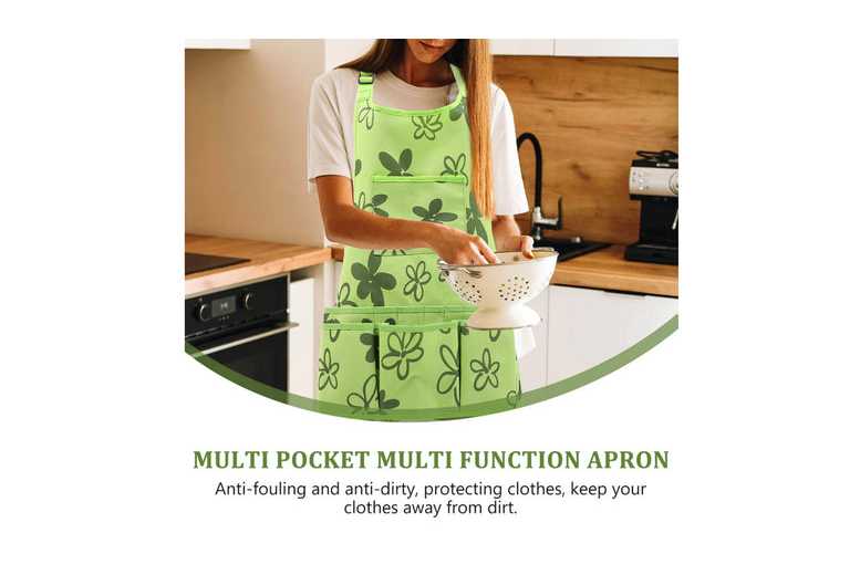 Oxford Cloth Gardening Apron with 14 Tool Pockets & Adjustable Strap – Water-Resistant, Multi-Use Workwear | Wowcher