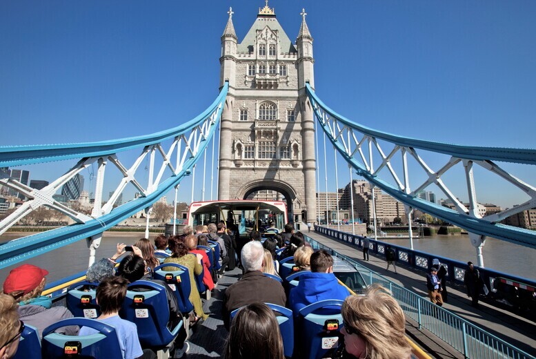 London 24hr or 48hr Hop-On Hop-Off Open Top Bus Tour & Thames River Cruise - Adult & Child Tickets | Wowcher