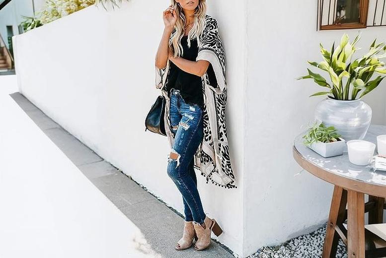 Orange Boho Floral Chiffon Kimono Cardigan – Lightweight Oversized Summer Cover-Up for Women | Wowcher Orange Boho Floral Chiffon Kimono Cardigan – Lightweight Oversized Summer Cover-Up for Women | Wowcher