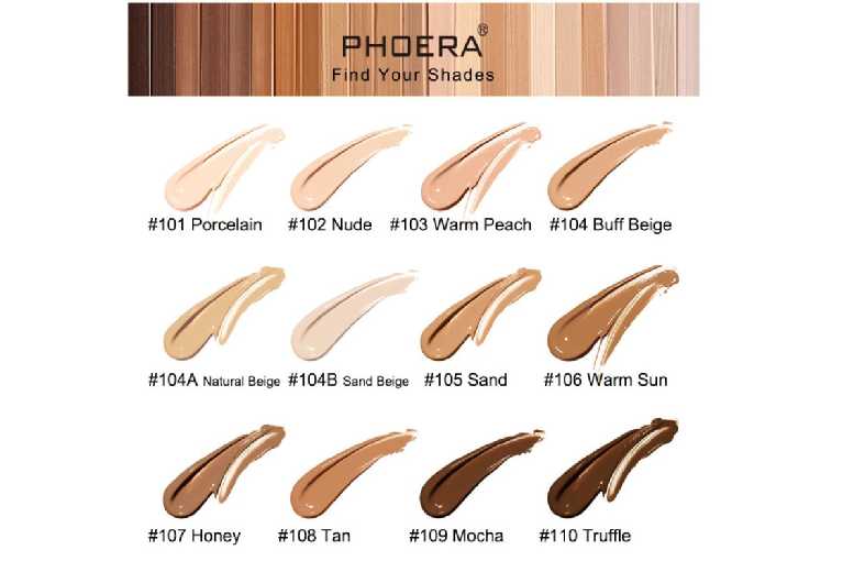 Phoera Velvety Matte Full Coverage Liquid Foundation 2 Pack – Makeup, Skincare, Hydrating Formula | Wowcher