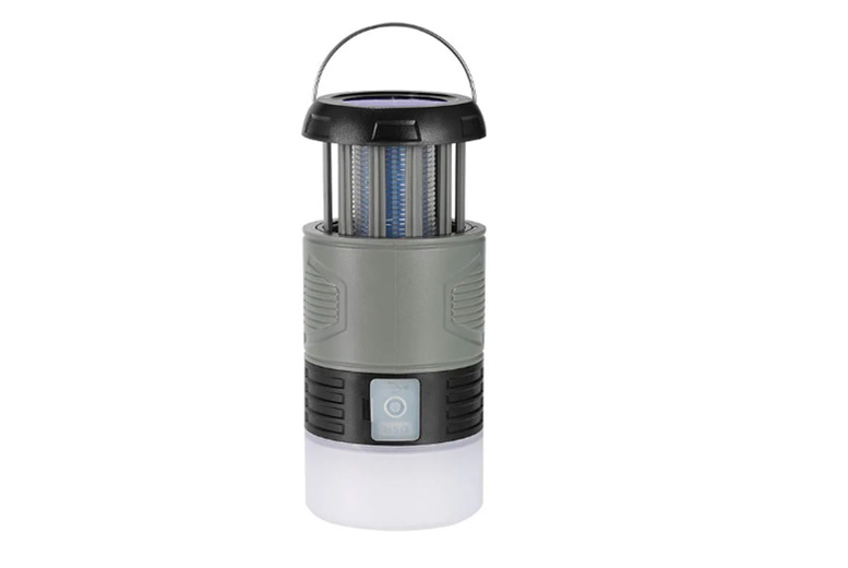 Portable Waterproof Camping Mosquito Zapper Lantern & Solar Power Bank – ABS, Compact, 2000mAh | Wowcher