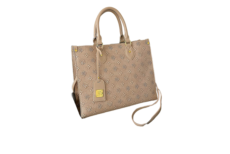 Unisex Blue Retro Monogram Tote Bag in Three Stunning Colours | Wowcher