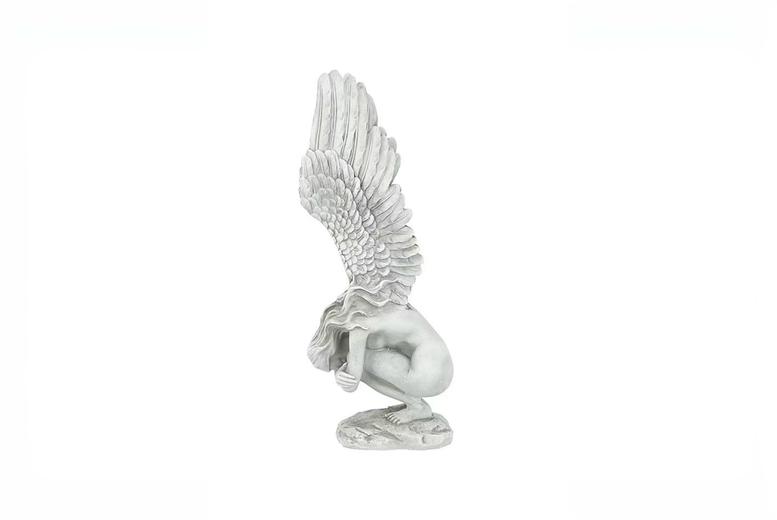 Exquisite Angel Memorial Garden Ornament Sculpture – Premium Resin Outdoor Décor | Wowcher