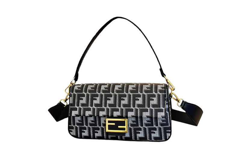 Unisex Brown Designer Baguette Leather Crossbody Bag | Wowcher Unisex Brown Designer Baguette Leather Crossbody Bag | Wowcher