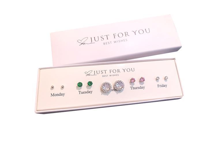 Boutique Days of the Week Earrings Set in Copper | Wowcher