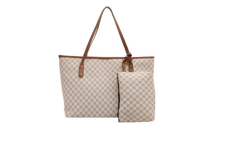 Unisex Black Vegan Leather Tote Bag & Purse Set – Minimalist Designer- Handbag, Spacious & Versatile | Wowcher