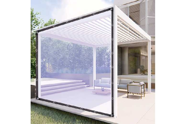 Clear Plastic Garden Tarp with Grommets – Weather-Resistant Outdoor Décor Accessory | Wowcher Clear Plastic Garden Tarp with Grommets – Weather-Resistant Outdoor Décor Accessory | Wowcher