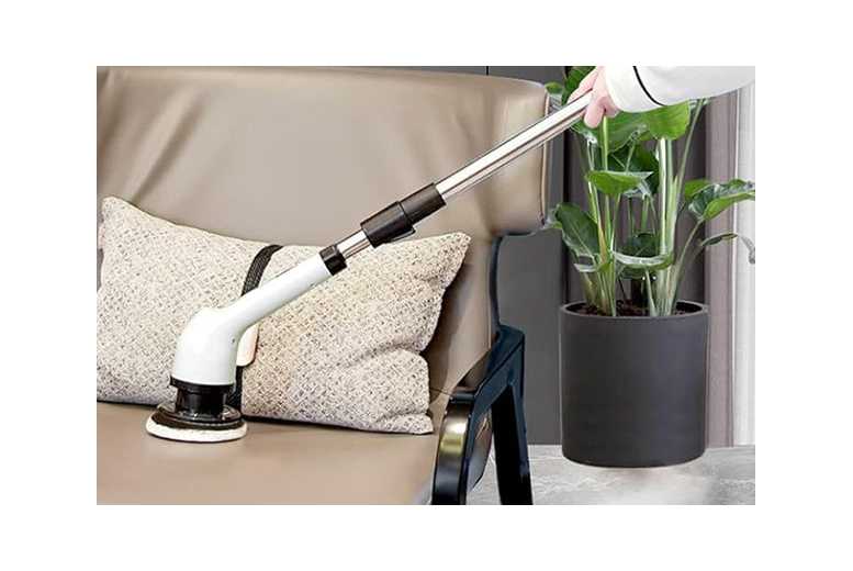 Cordless Electric Spin Scrubber – Multi-Surface Deep Cleaning Tool, Streak-Free, 9-in-1, Rechargeable | Wowcher