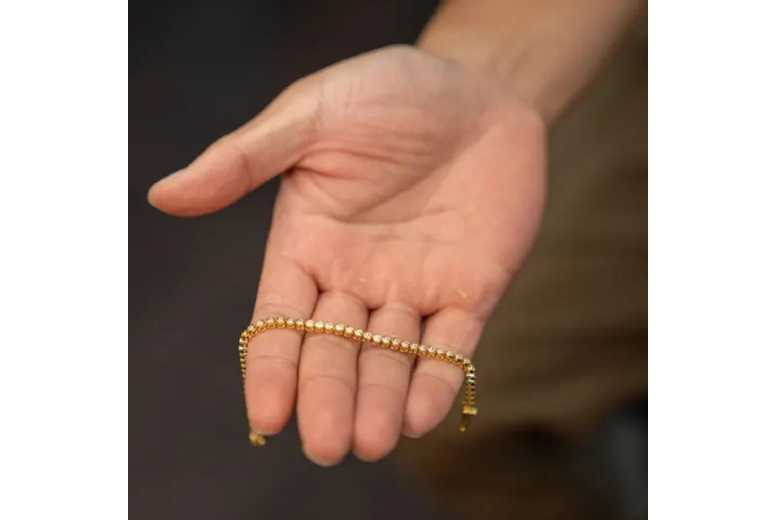 Moissanite Tennis Bracelet in 18K Gold Plated, Bezel Set, Minimalist Fine Jewellery | Wowcher Moissanite Tennis Bracelet in 18K Gold Plated, Bezel Set, Minimalist Fine Jewellery | Wowcher