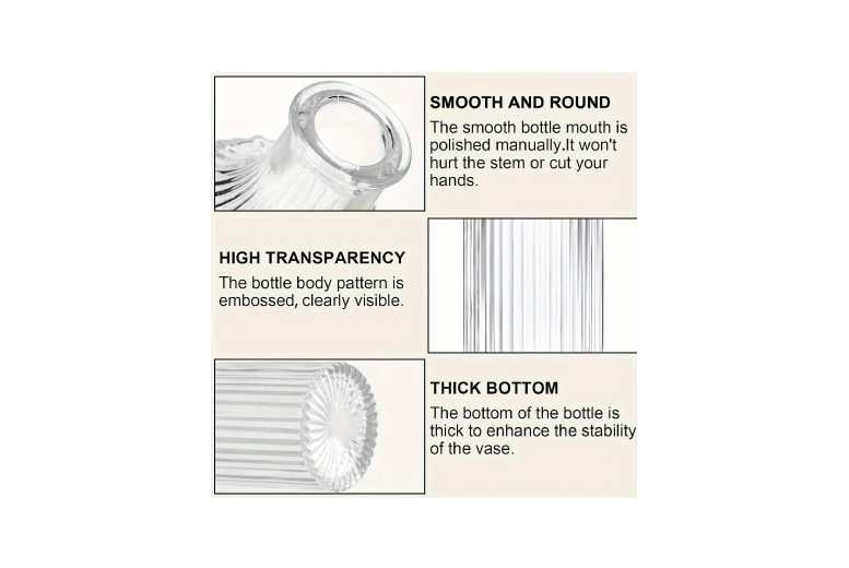 16Pcs Glass Bud Vase Set – Clear Decorative Mini Vases for Home Table, Wedding, or Event Decor | Wowcher 16Pcs Glass Bud Vase Set – Clear Decorative Mini Vases for Home Table, Wedding, or Event Decor | Wowcher