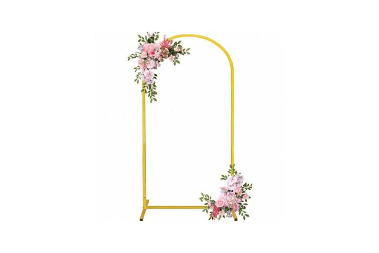 Gold Metal Arch Backdrop Stand – Modern Iron Frame, Multiple Heights, Statement Wall Decor | Wowcher