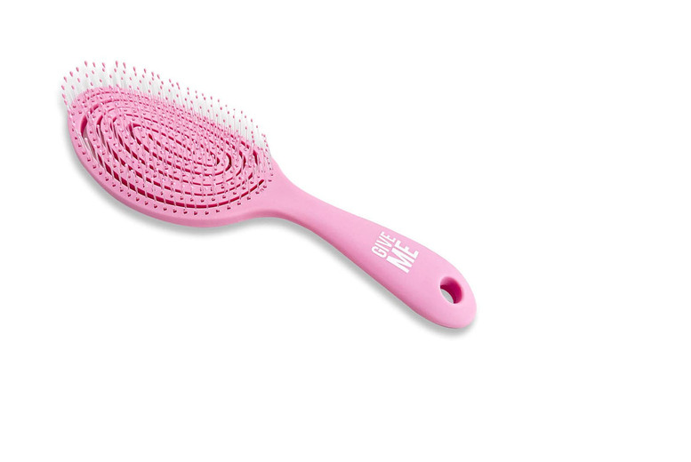 Flexy Paddle Detangling Hair Brush – Anti-Frizz, For All Hair Types, Pink | Wowcher