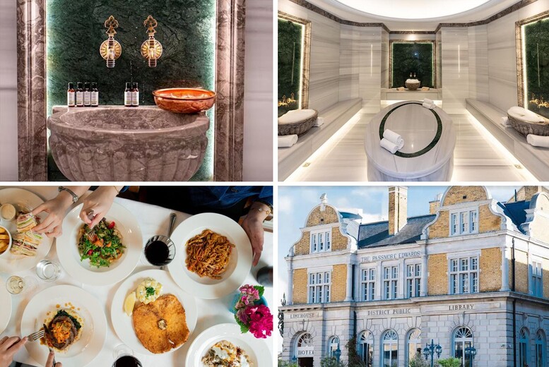 Luxury Spa Day With Turkish Bath, 3 Course Lunch & Prosecco At Limehouse Library Hotel, London | Wowcher