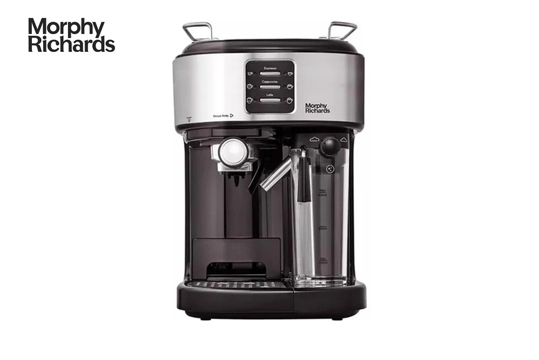 Traditional Pump Espresso Coffee Machine with Integrated Milk Frother – 1.5L, Barista-Style, Sleek Compact Design | Wowcher Traditional Pump Espresso Coffee Machine with Integrated Milk Frother – 1.5L, Barista-Style, Sleek Compact Design | Wowcher