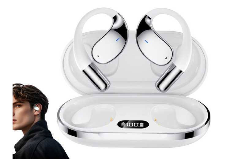 115 Languages Wireless AI Translator Earbuds – Bluetooth 5.4, Noise Cancelling, Hi-Fi Sound, 14.2mm Drivers, 60-Hour Battery | Wowcher