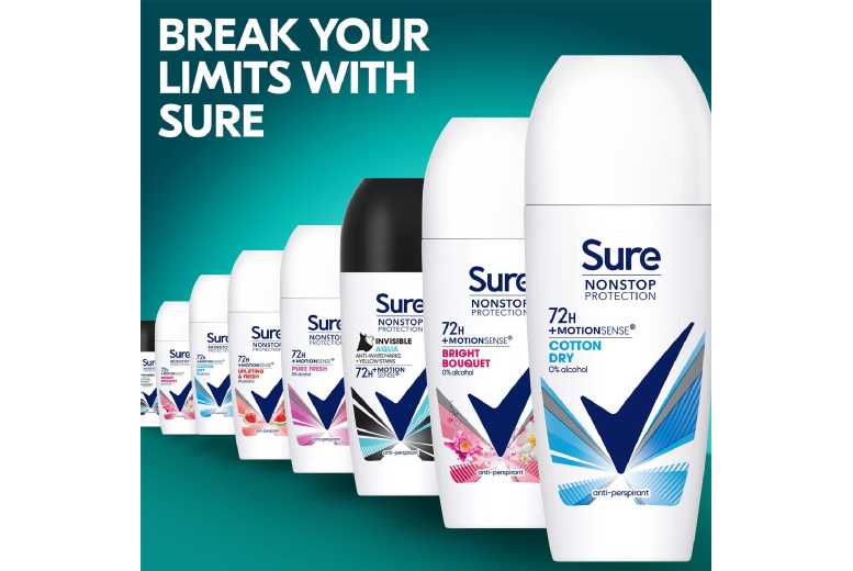 Sure Women Roll-on 72H AP Cotton Dry 50ml- 3/6Pk | Wowcher