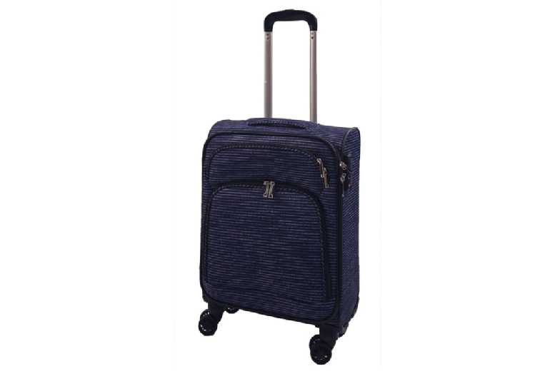 Lightweight 8-Wheel Soft Suitcase Set – Jacquard Nylon, TSA Lock, Cabin Size | Wowcher