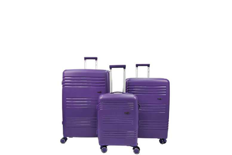 Hard Shell Expandable 4-Wheel TSA Luggage Set – Lightweight Travel Suitcase | Wowcher