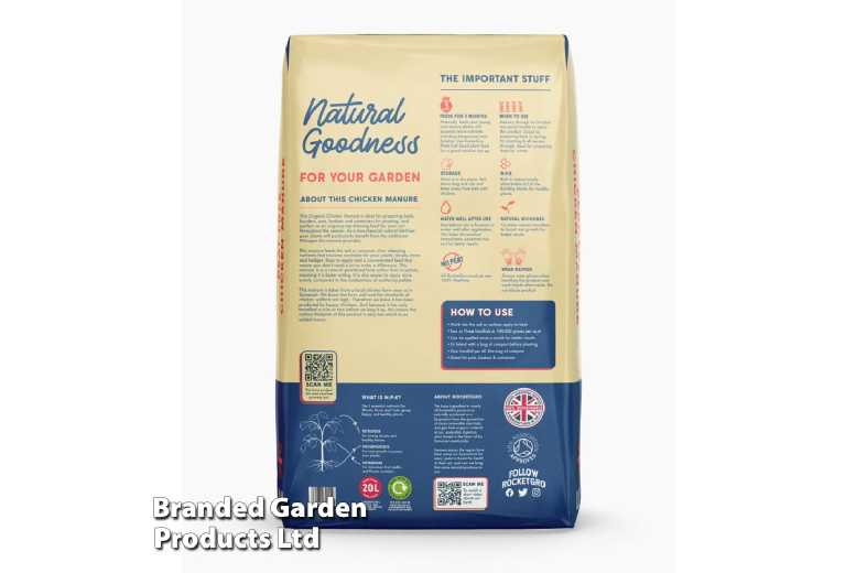 20L Organic Chicken Manure Soil Enricher - Natural Fertiliser for Flowers & Veg | Wowcher
