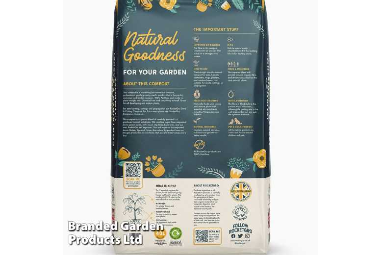40L RocketGro Premium Container & Basket Compost – Nutrient-Rich, Peat-Free | Wowcher