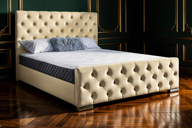 Oasis Ottoman Divan Bed with Storage, Headboard & Memory Mattress – Premium Fabric, Multiple Sizes & Colours | Wowcher Oasis Ottoman Divan Bed with Storage, Headboard & Memory Mattress – Premium Fabric, Multiple Sizes & Colours | Wowcher
