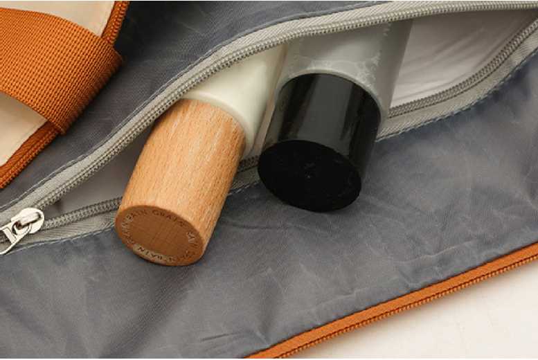 Expandable Polyester Travel Duffel Bag with Toiletry Bag – Water-Resistant, Multi-Compartment, Cabin Holdall (Khaki, Black, Purple, Grey) | Wowcher